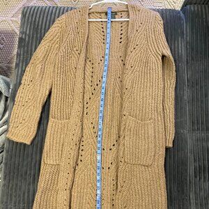 Ariat Long Chunky Knit Open Front Cardigan XS
